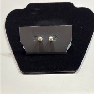 Occasion White Pearl Stud Earrings